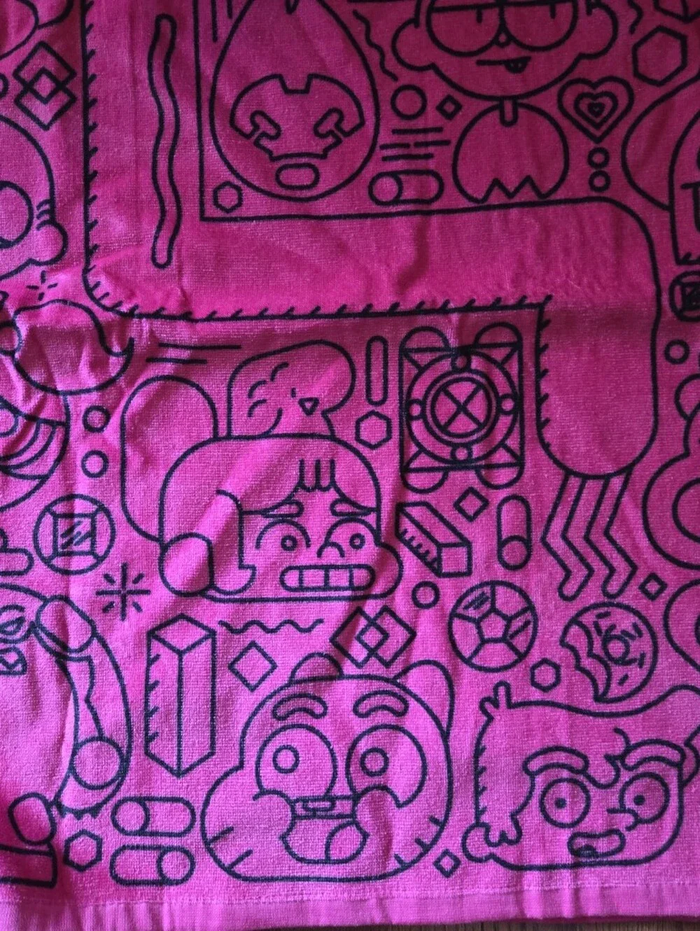 Hot Pink Cartoon Network Hotel Towel